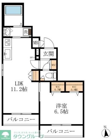 ファーレ東雲の物件間取画像